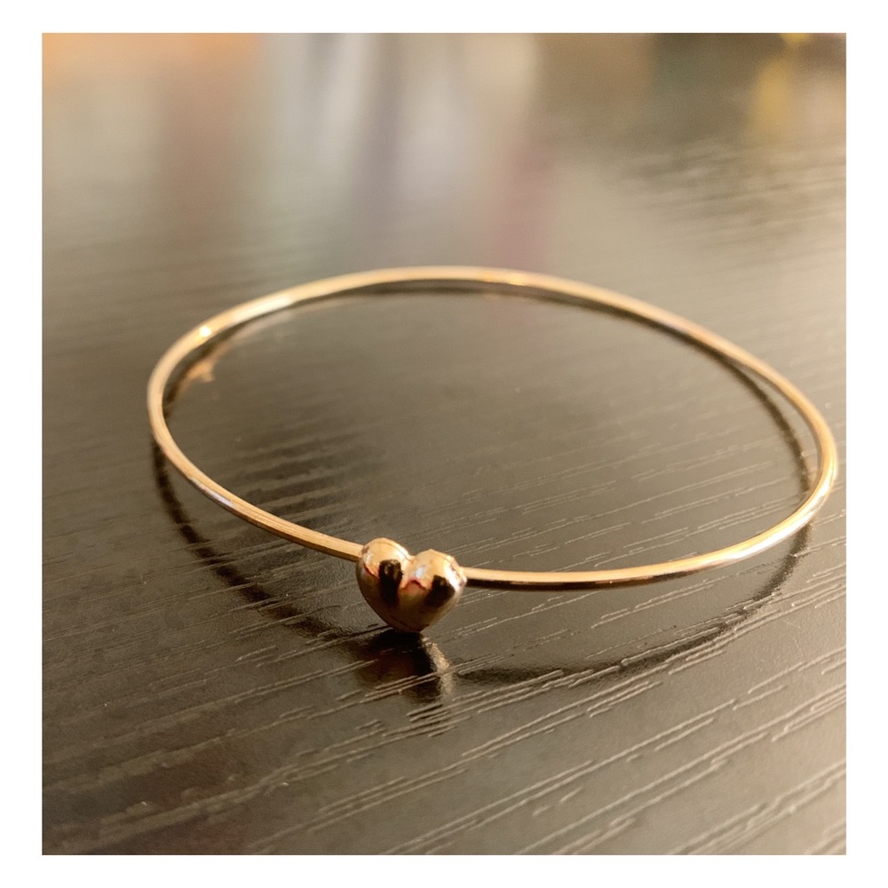 NWOT Danity Gold-Colored Bracelet with Heart